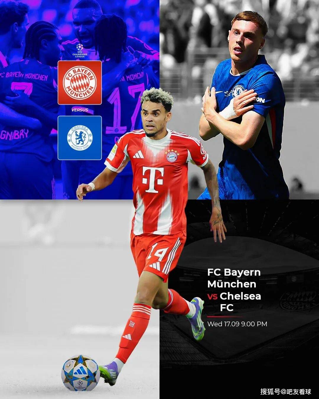 欧冠｜赛事分析+高清直播：利物浦vs马德里竞技、阿贾克斯vs国际米兰、拜仁慕尼黑vs切尔西、巴黎圣日耳曼vs亚特兰大