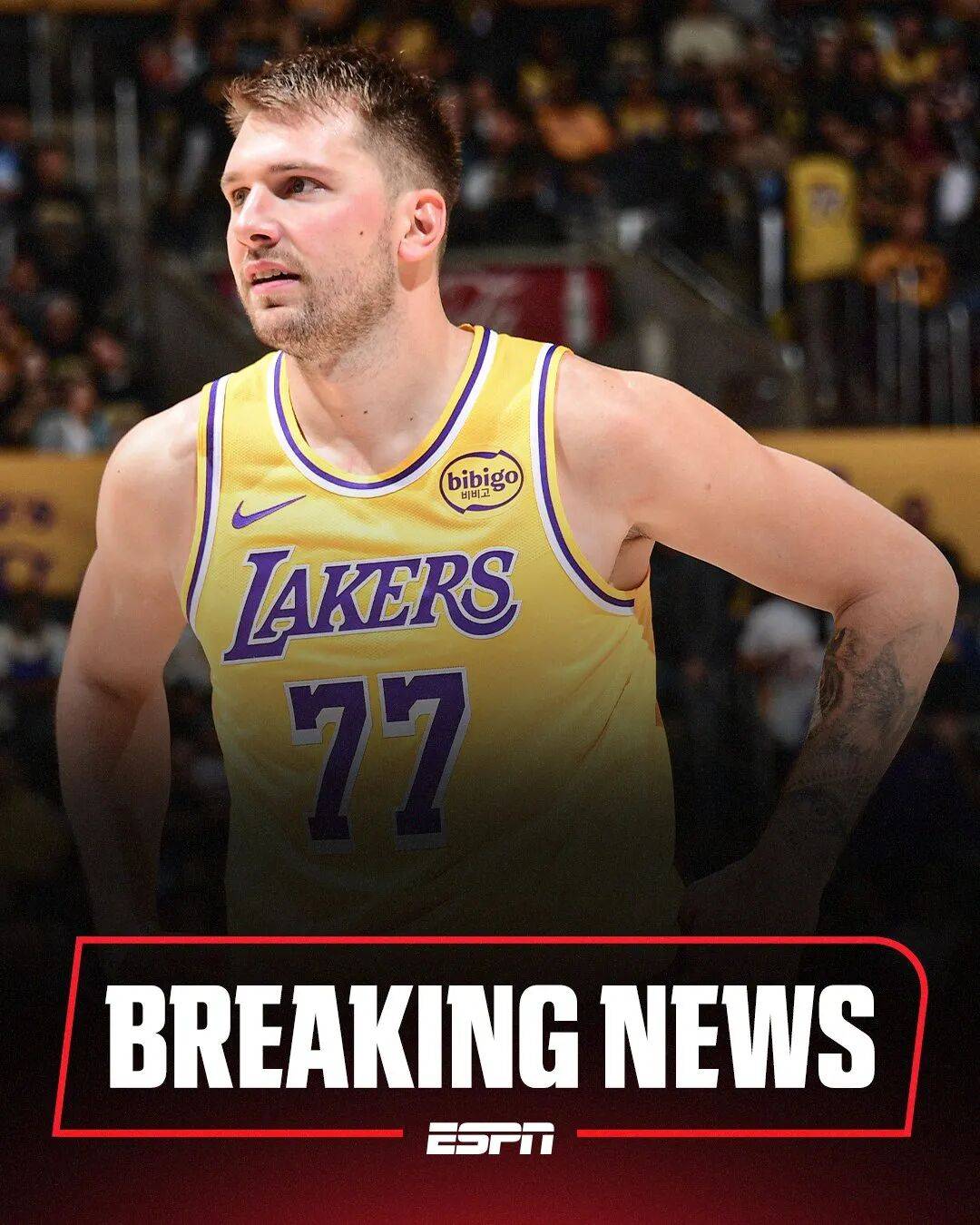 新(xīn)闻越(yuè)短湖人越(yuè)惨！场均46分的(de)東(dōng)契奇也打不了了！湖人要(yào)完(wán)了？